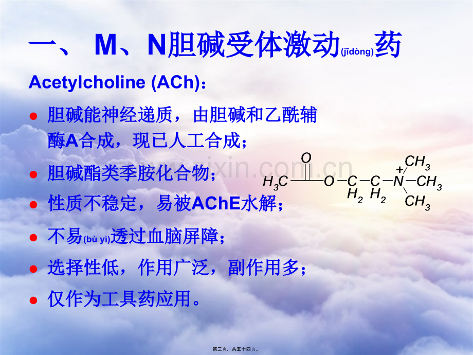 胆碱受体激动药与阻断药-03-01.ppt_第3页