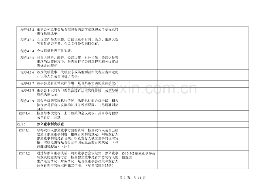 首次公开发行股票(IPO)尽职调查底稿之组织机构与内部控制调查.xlsx_第3页