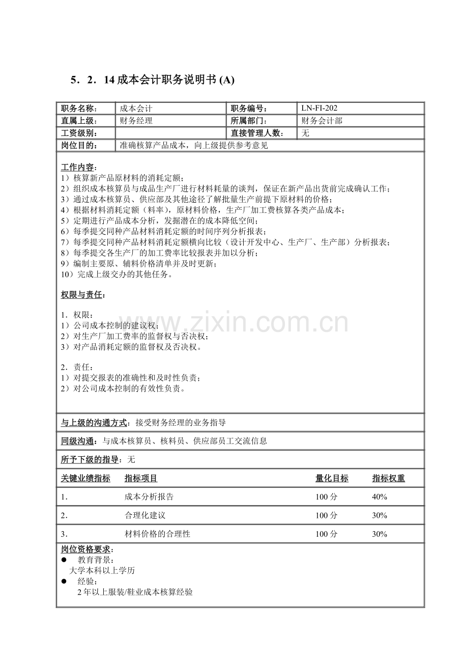 财务部职务说明书.doc_第3页