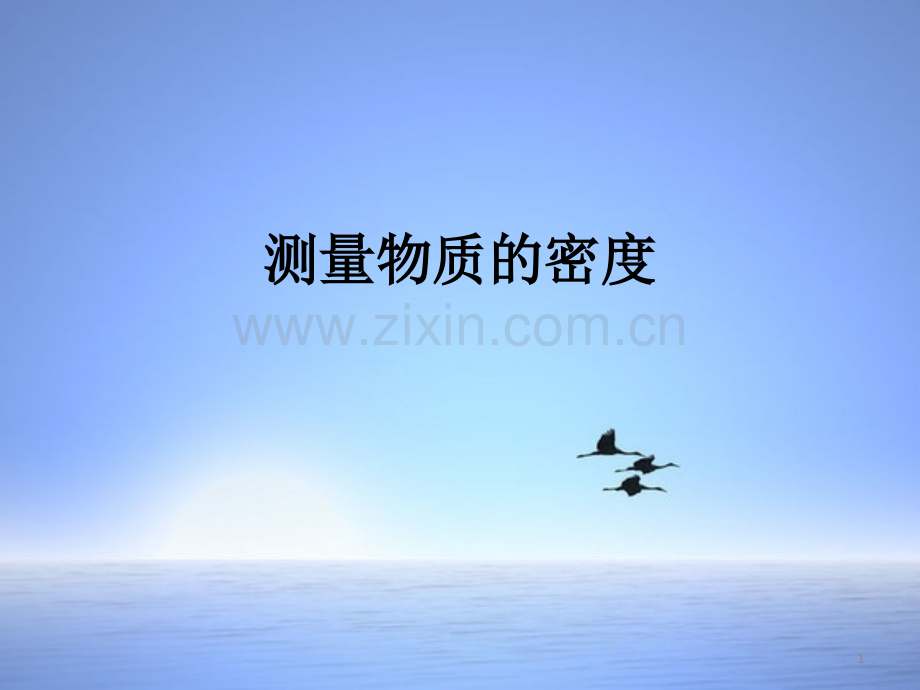 测量物体的密度说课稿.ppt_第1页