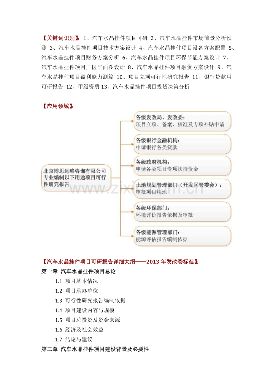 汽车水晶挂件项目可行性研究报告评审方案设计发改委标准案例范文.docx_第2页