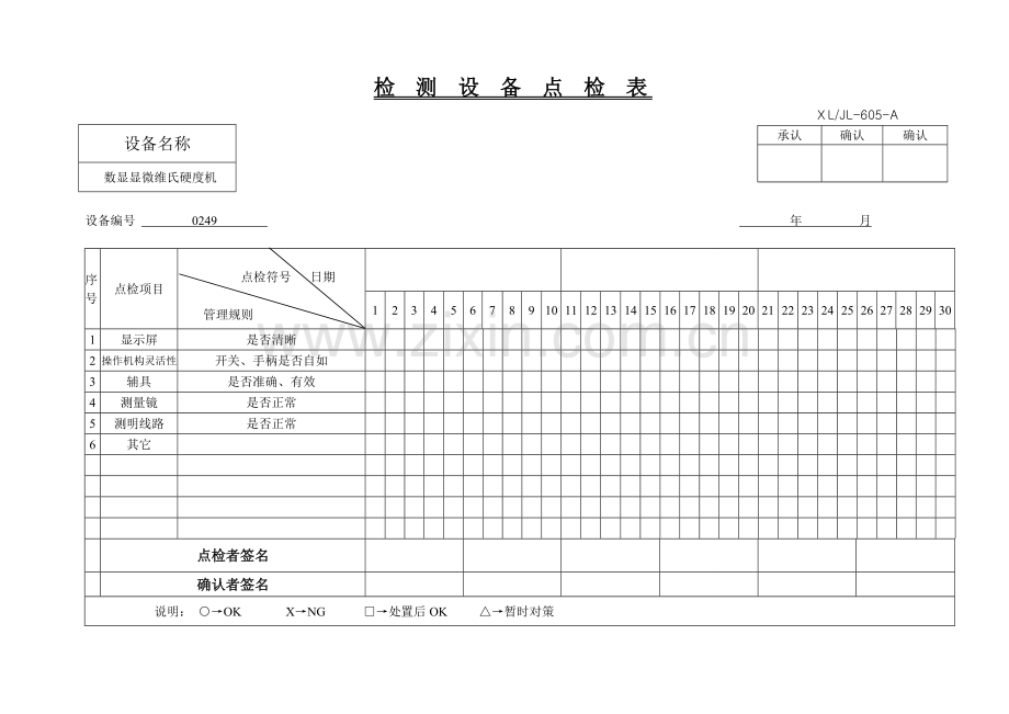 机械设备点检表.doc_第2页