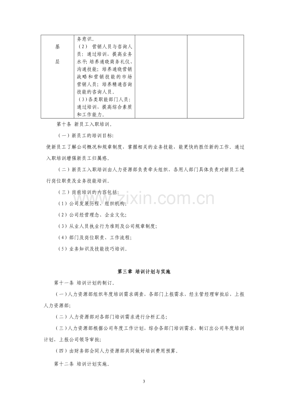 证券股份有限公司员工培训管理办法模版.doc_第3页