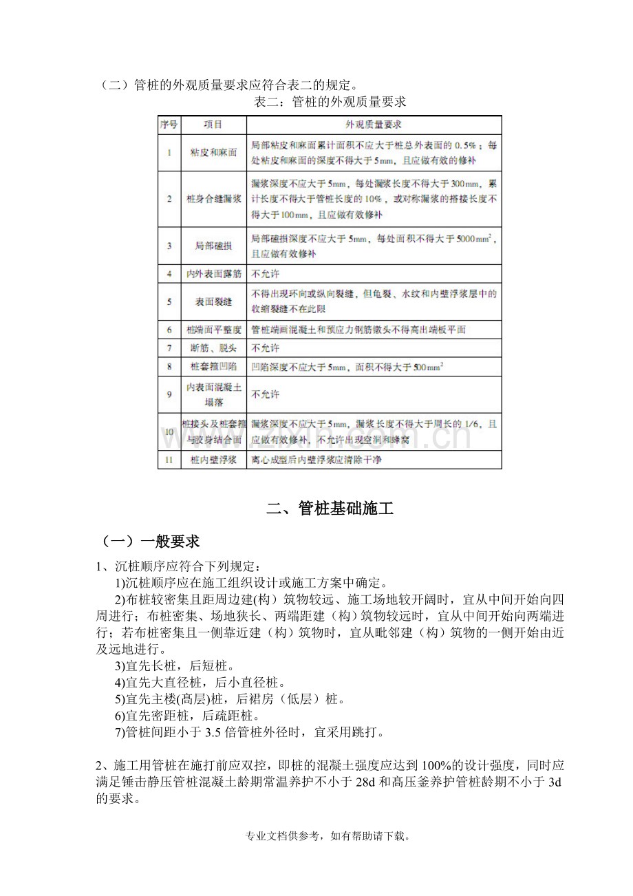 管桩施工各项要求.doc_第2页