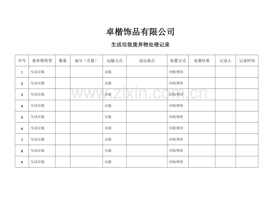 废弃物处理记录.doc_第2页