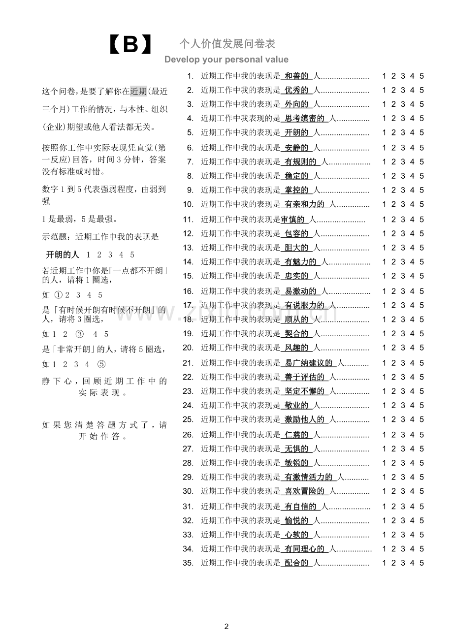 个人价值发展问卷表模版模版.doc_第3页