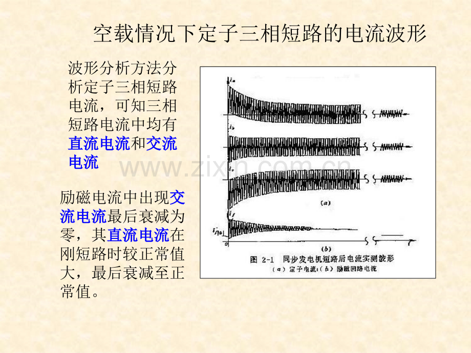 同步发电机突然三相短路分析详解.pptx_第3页