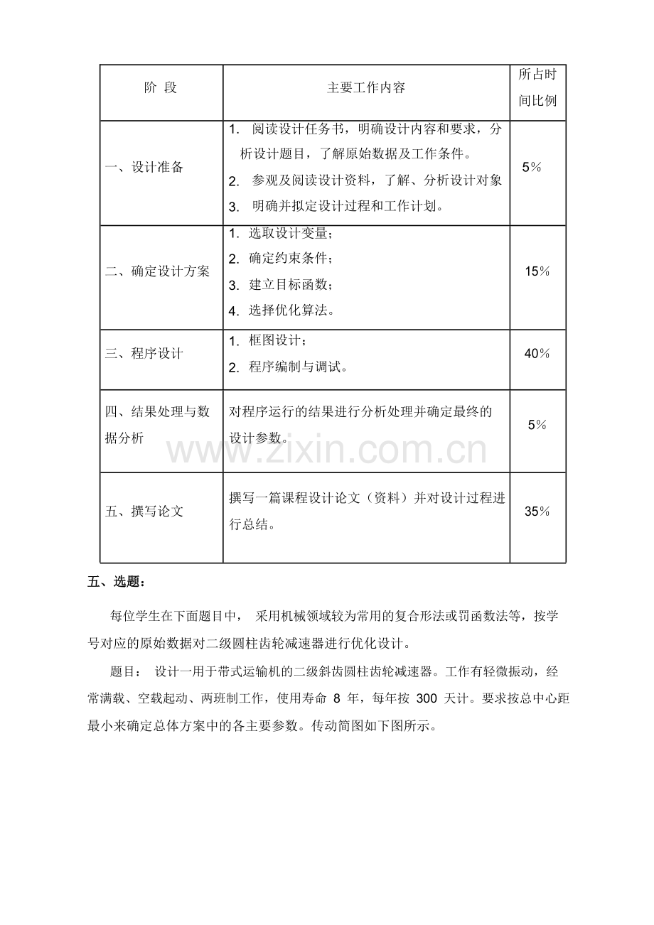 机械设计课程设计--二级圆柱齿轮减速器进行优化设计.doc_第3页