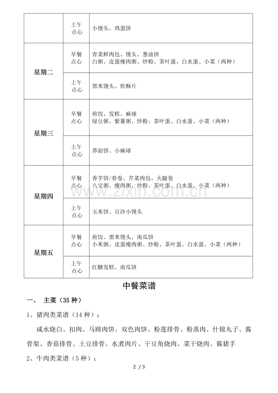 学校食堂菜谱(新).docx_第2页