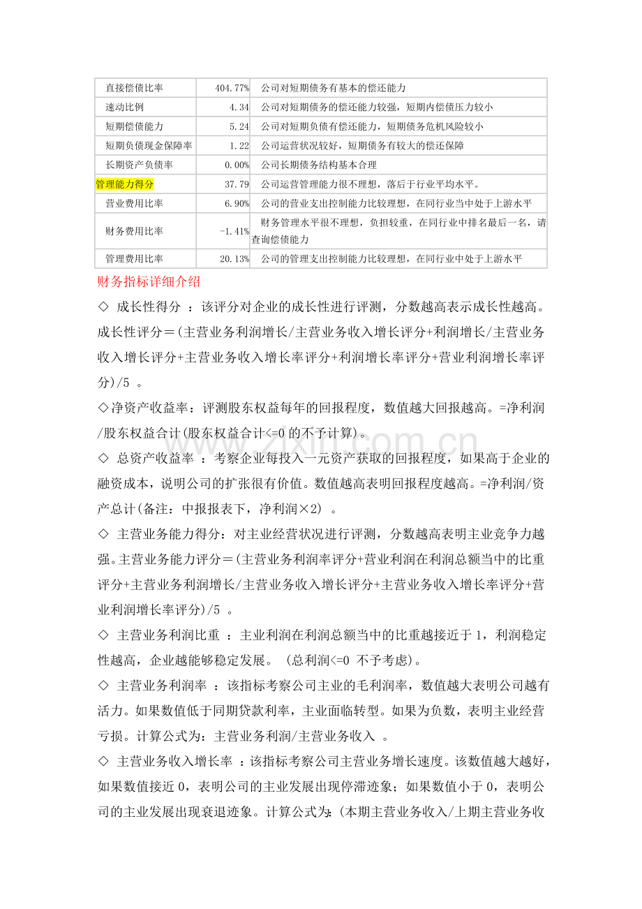 超洋房地产公司财务数据分析.doc_第2页