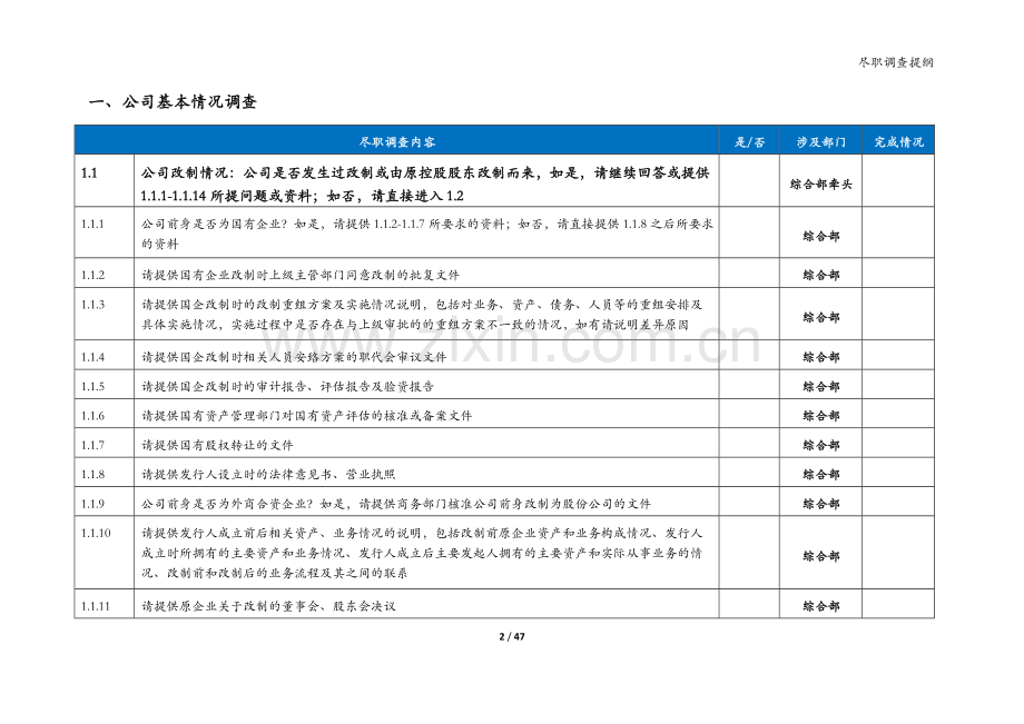 并购法律尽职调查提纲与清单.docx_第2页