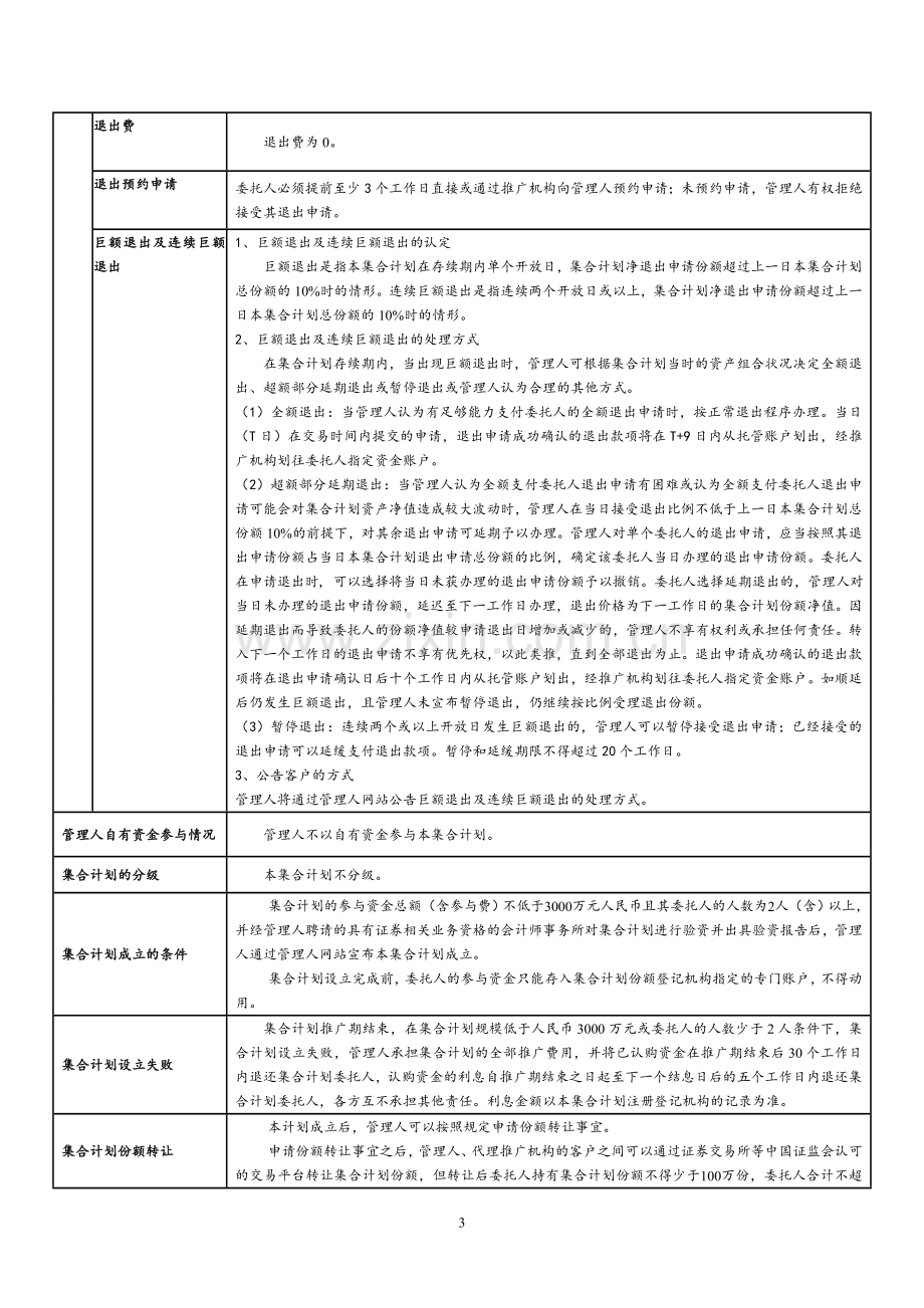 证券公司集合资产管理计划产品说明书(清洁版).doc_第3页