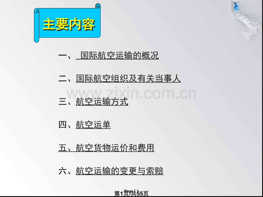 国际航空货物运输相关知识.pptx_第1页