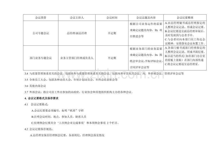 房地产公司会议管理制度模版.doc_第3页