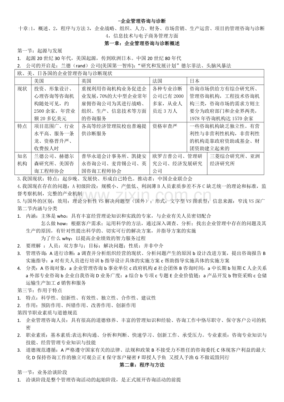 企业管理咨询与诊断.doc_第1页