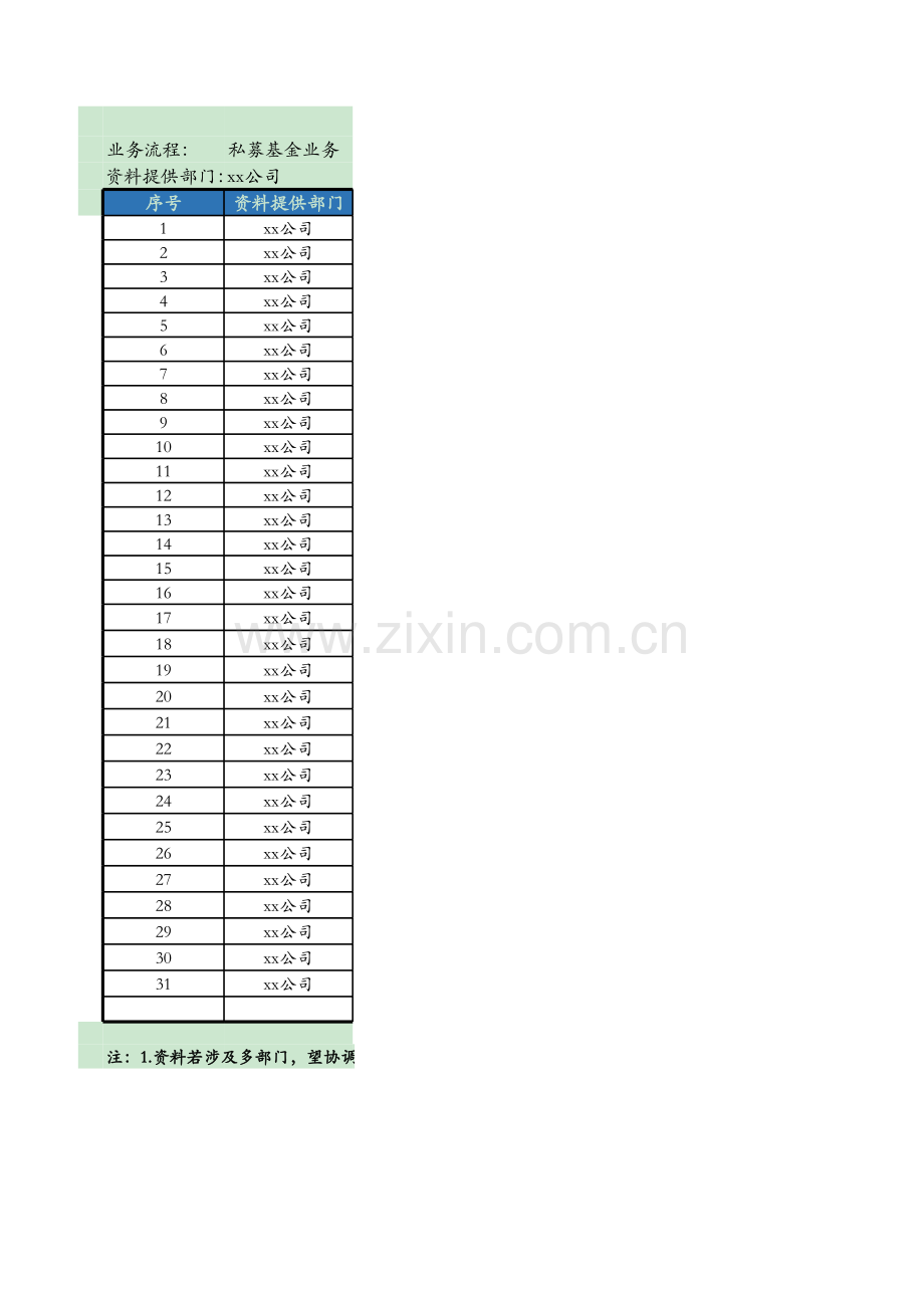 内控测试资料清单-私募基金业务.xlsx_第1页