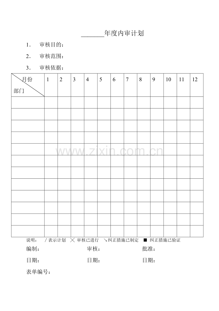 质量体系认证内审全部资料内审全部资料.doc_第1页