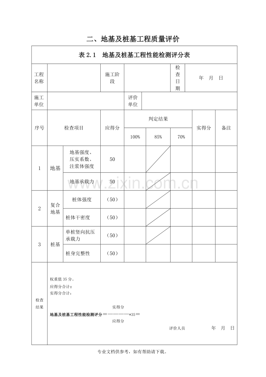 建筑工程质量评分表(全套).doc_第3页