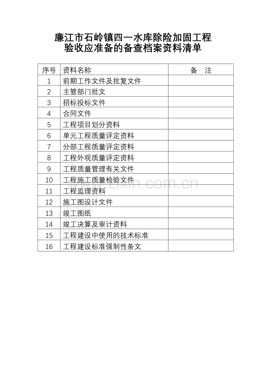 工程验收清单精.doc_第2页