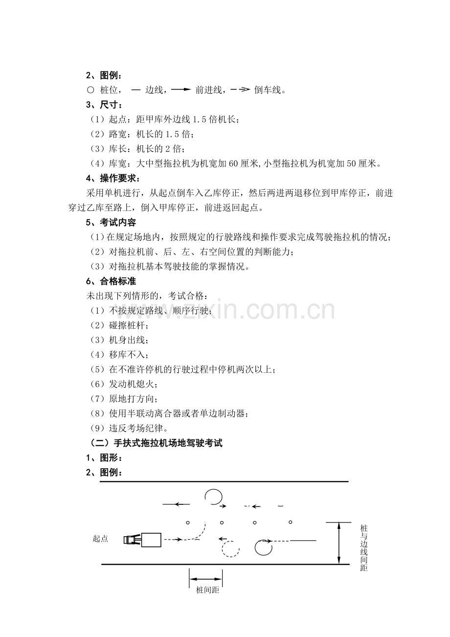 拖拉机驾驶人各科目考试内容与评定标准.doc_第2页