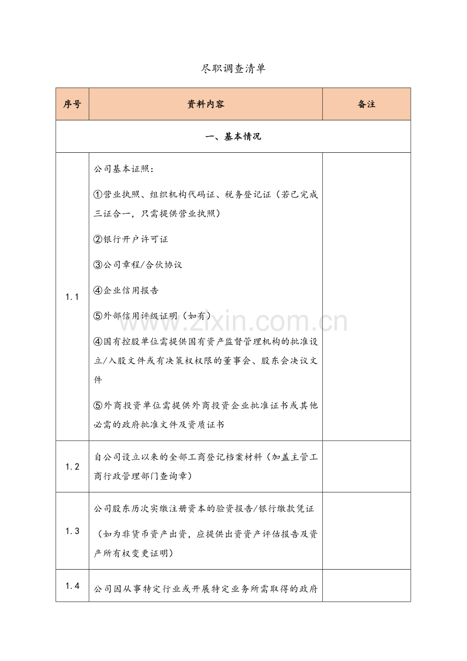 资产证券化项目尽职调查清单(保理融资债权).docx_第2页