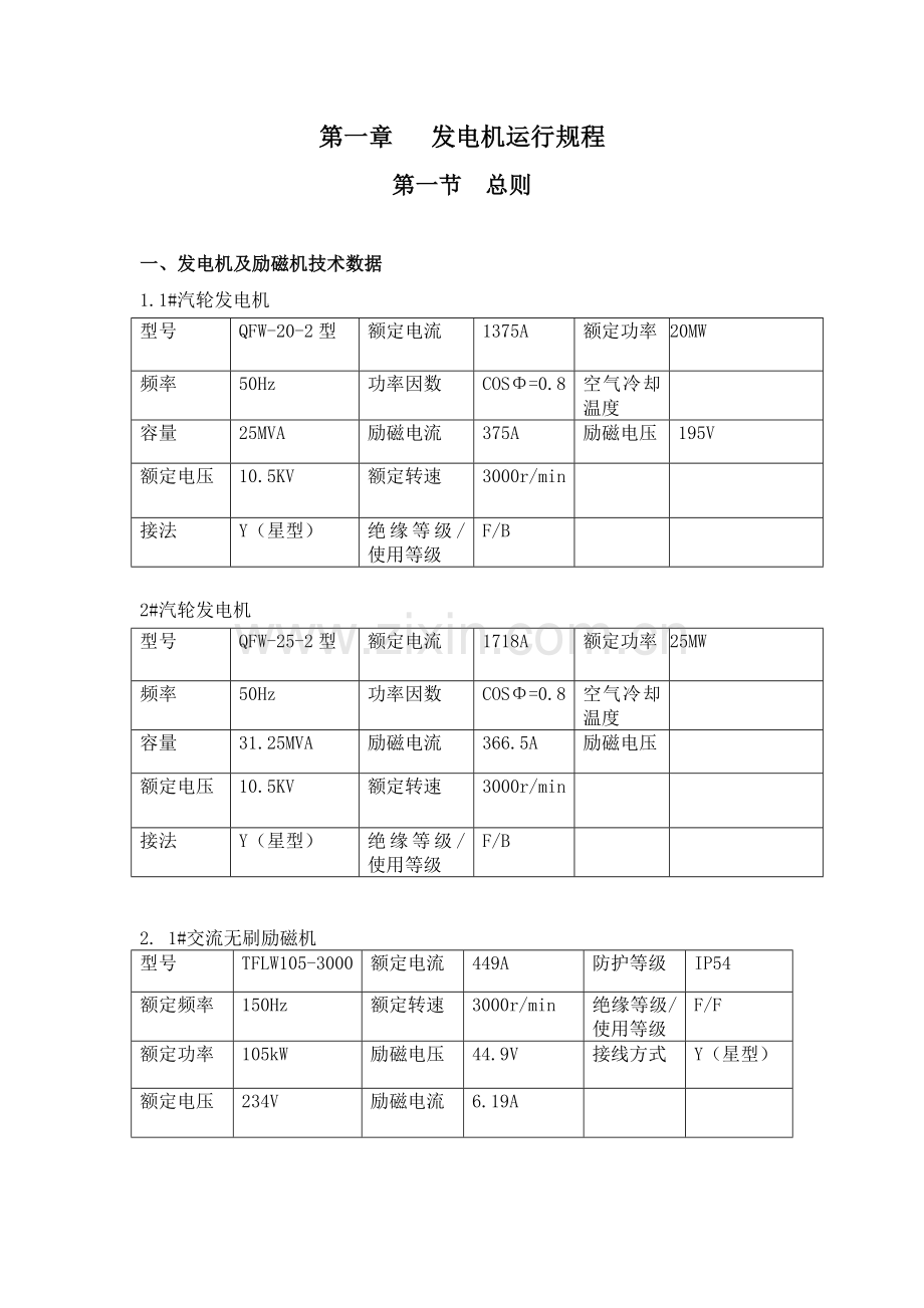 发电机规程.doc_第1页