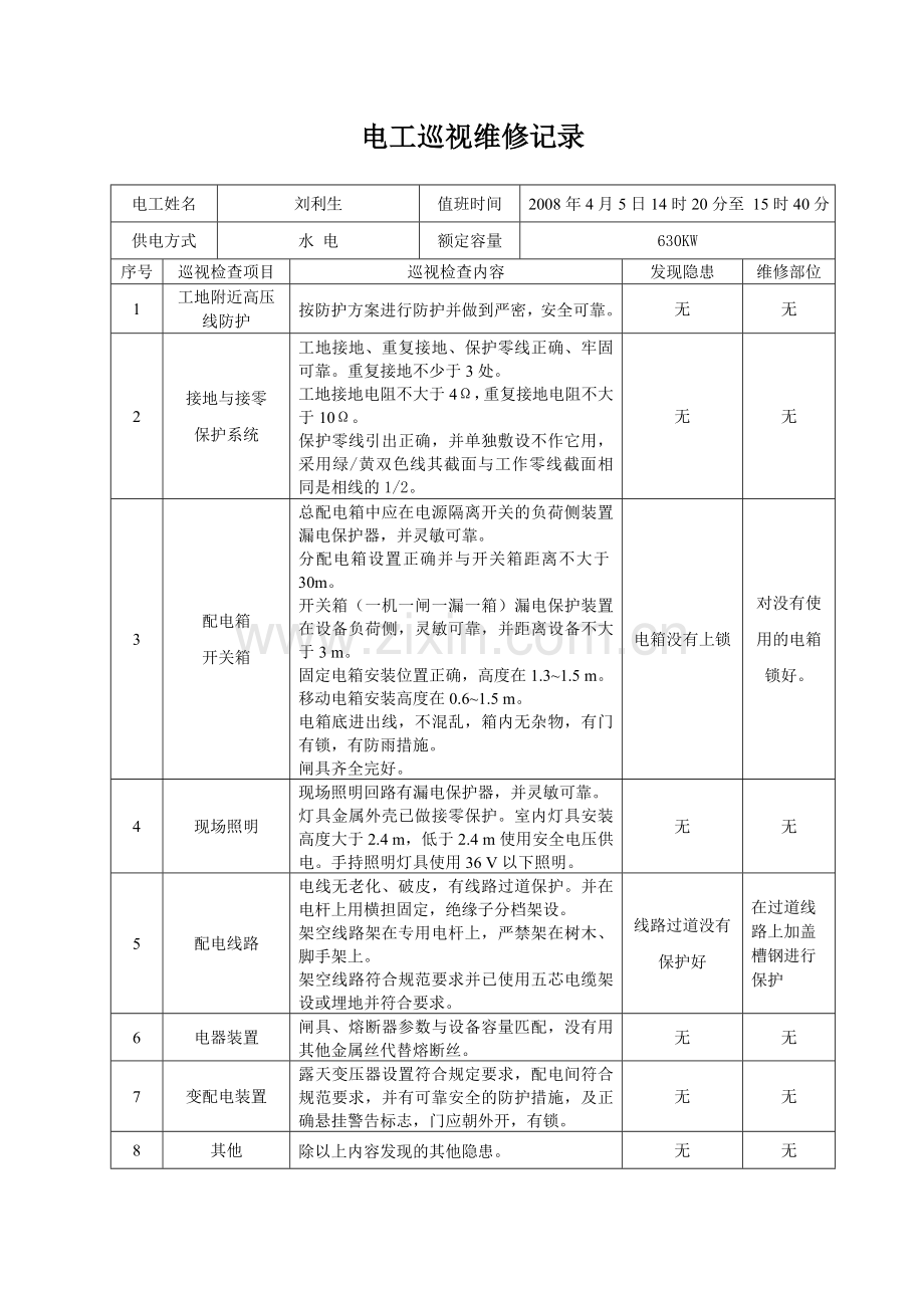 电工巡视维修记录.doc_第3页