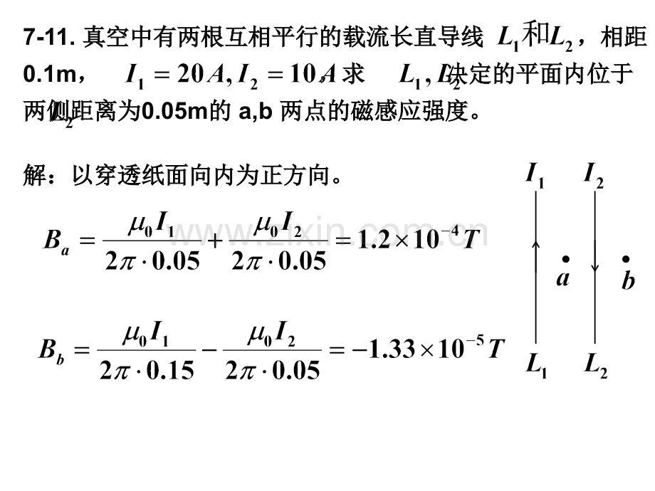 稳恒磁场-习题答案.pptx_第3页