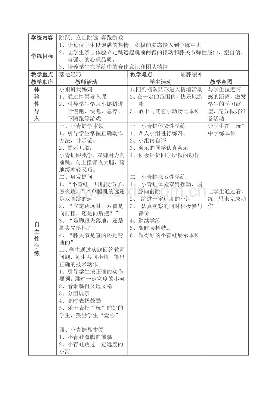 小学一年级体育课教案全集.doc_第3页