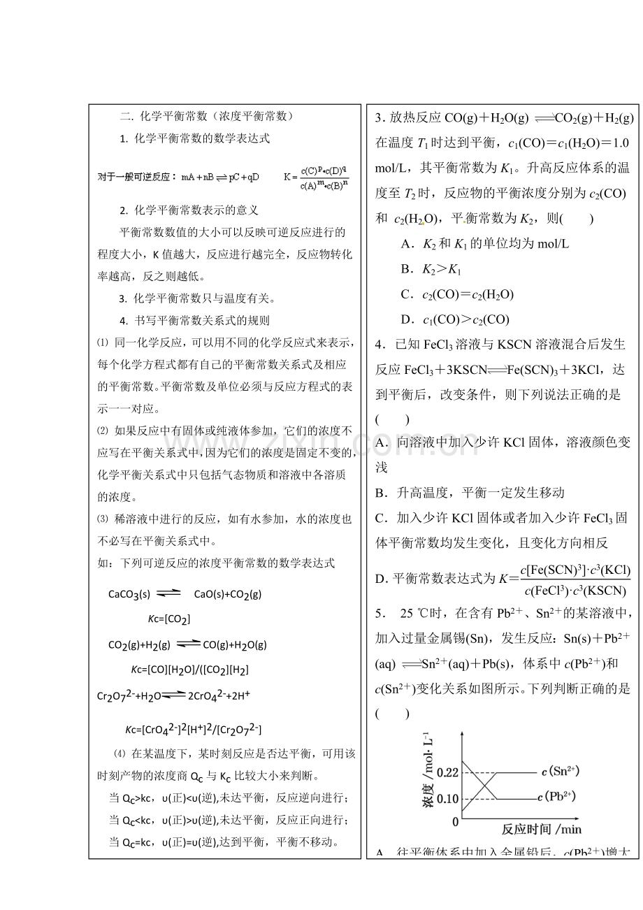 高三化学总复习-专题攻略-之化学反应速率和化学平衡下三-化学平衡计算含解析.doc_第3页