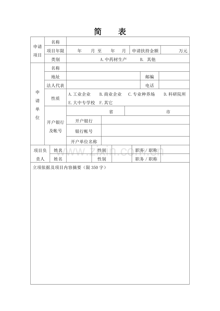 国家中药材扶持项目立项建议书格式.doc_第3页