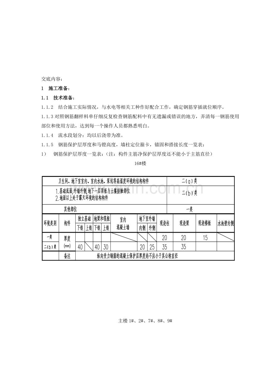 地下钢筋绑扎技术交底.doc_第1页