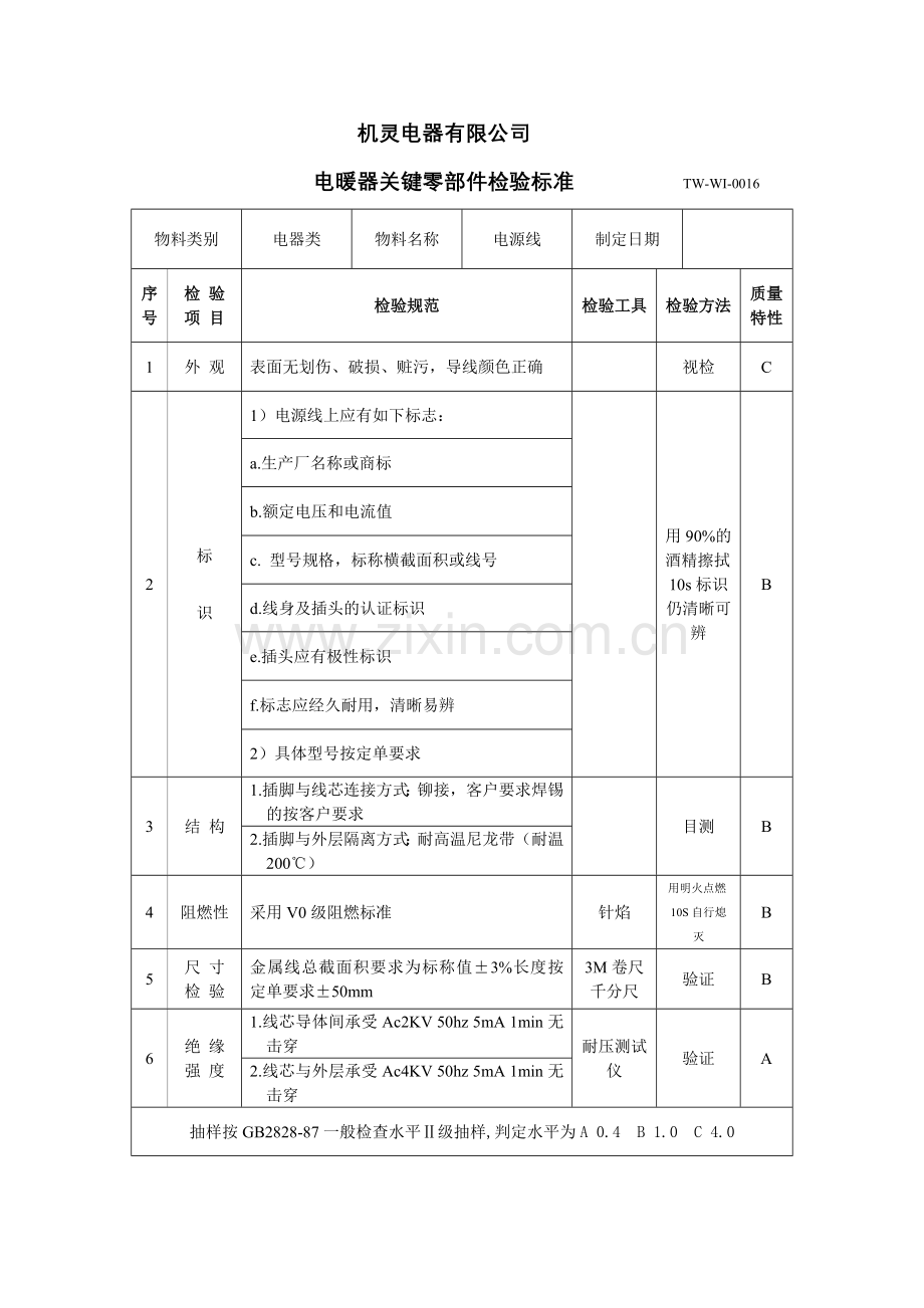 电暖气关键零部件检验标准.doc_第3页