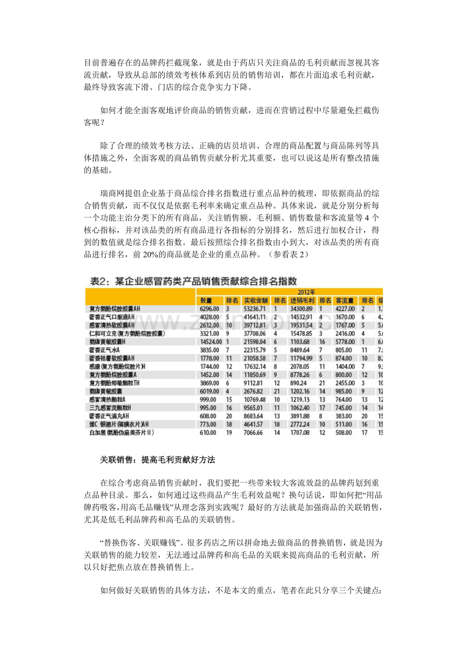 瑞商网商品销售贡献分析思路与方法.doc_第3页