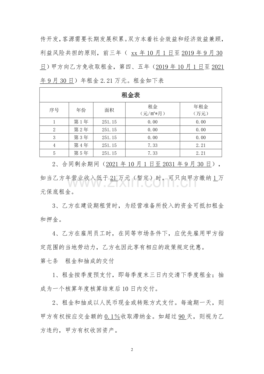 旅游用民宿楼租赁合同模版.doc_第2页