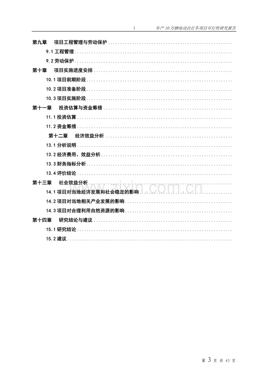 电动自行车项目预项目可行性研究报告.doc_第3页