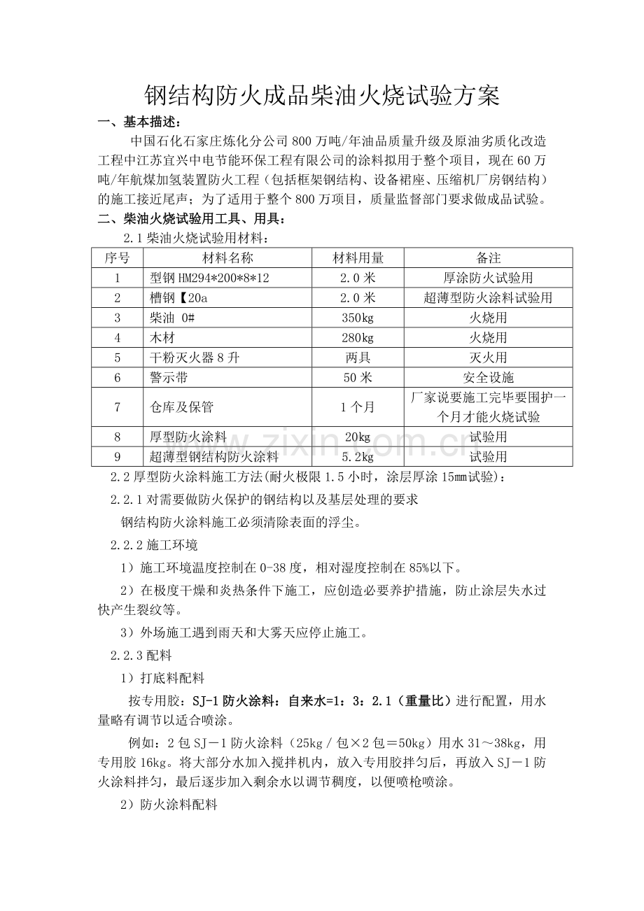 厚型防火涂料成品试验方案.doc_第1页