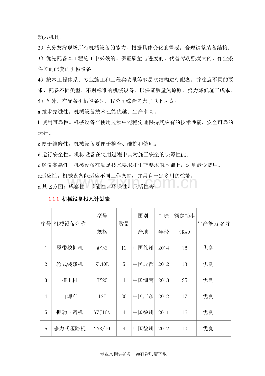 机械设备投入.doc_第2页