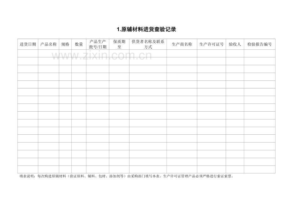 食品生产企业必备记录.doc_第2页