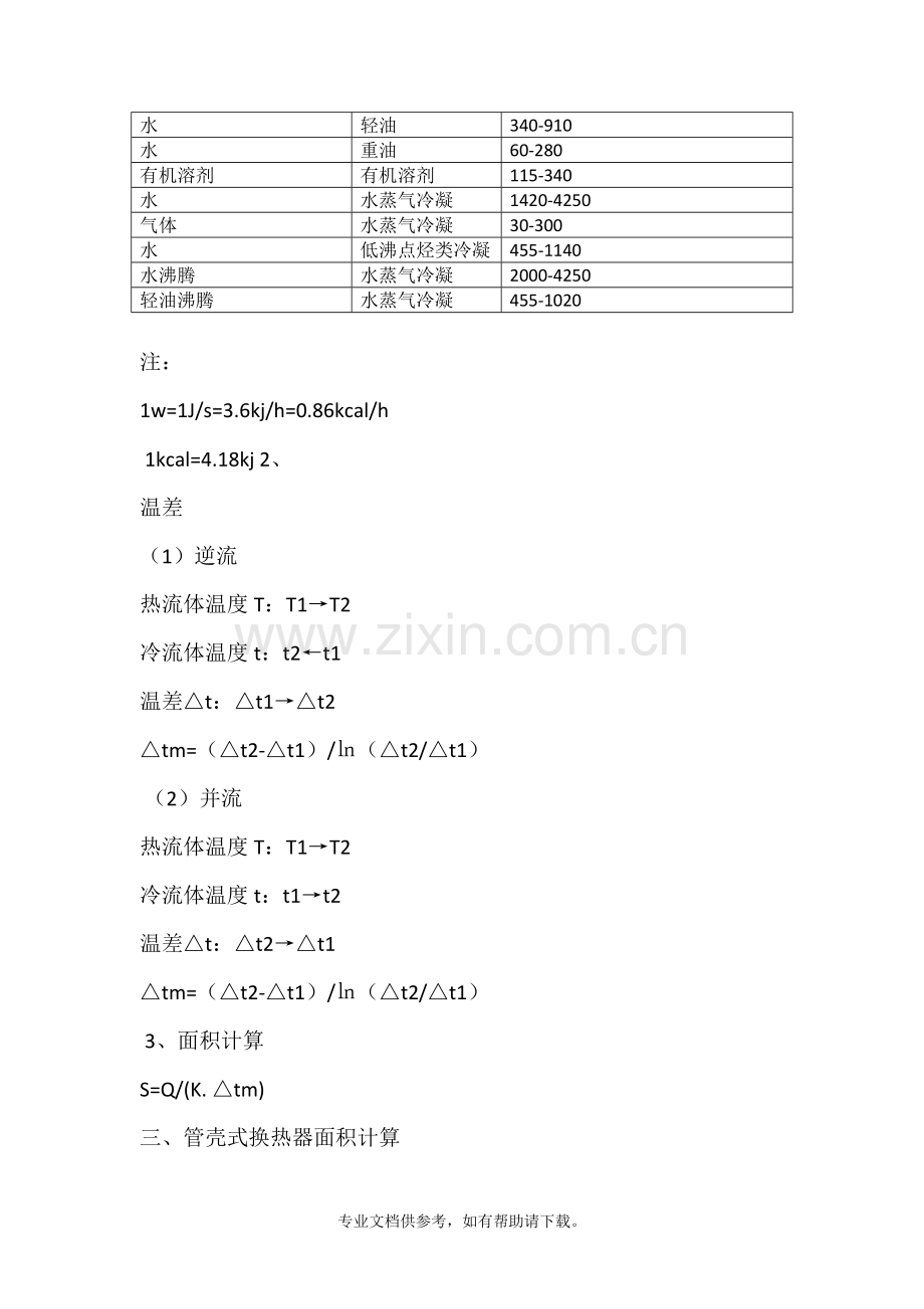 换热器的换热面积计算.doc_第2页