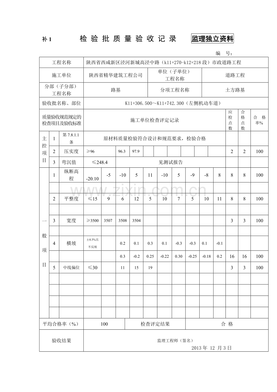 土方路基检验批.doc_第1页