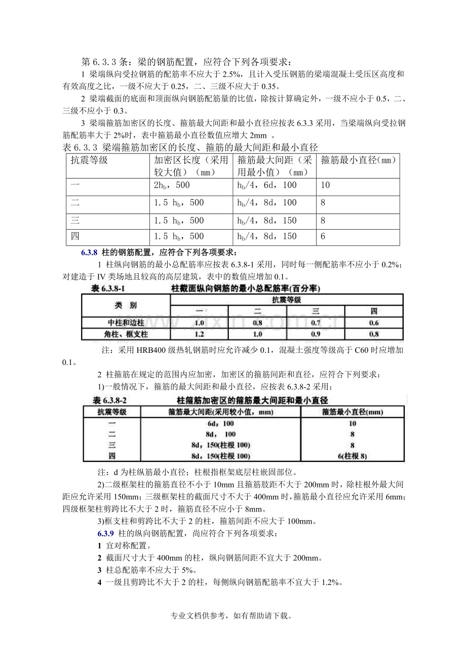 梁、柱最大最小配筋率.doc_第2页