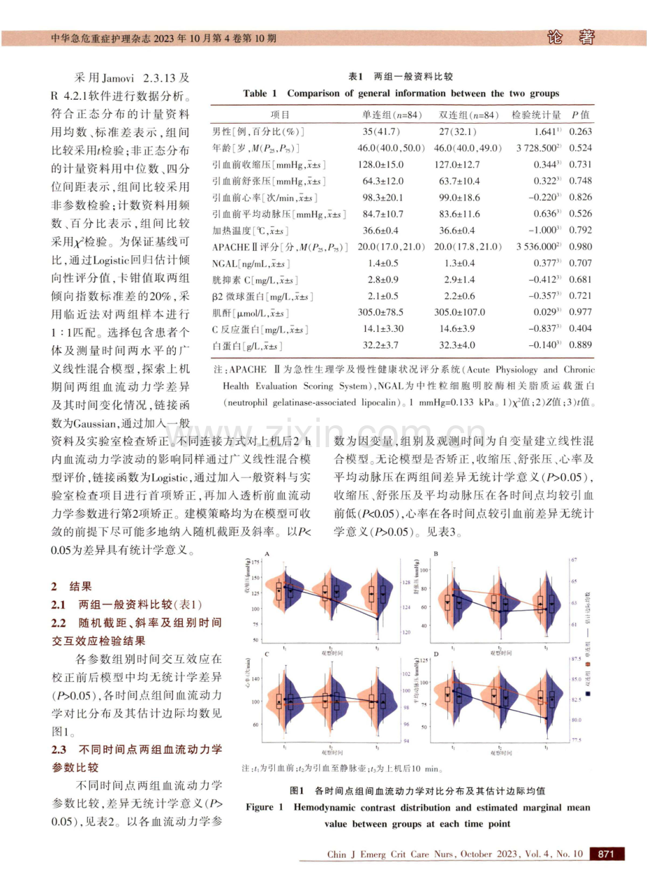 急性肾损伤患者连续性肾脏替代治疗两种连接引血方式对血流动力学影响的研究.pdf_第3页