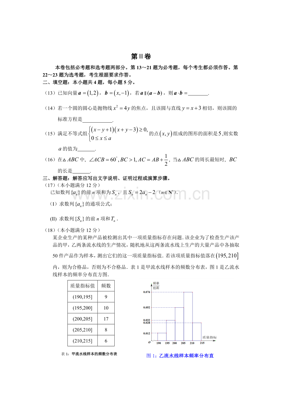 广州市高中毕业班综合测试文科数学试题一含答案.doc_第3页