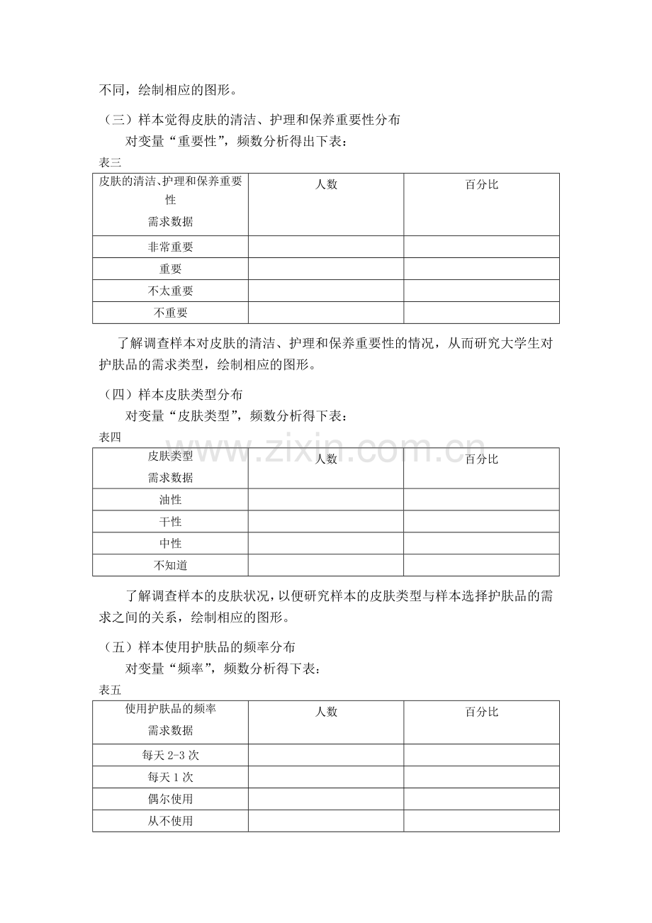 大学生护肤品需求类型调查问卷处理说明书.doc_第2页