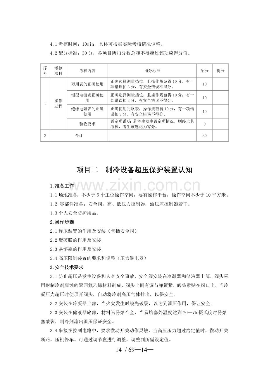 制冷与空调作业实操考核标准.doc_第2页