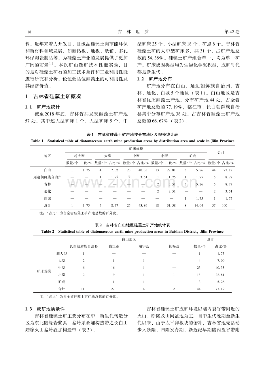 吉林省硅藻土矿概况及低品位硅藻土开发应用前景.pdf_第2页