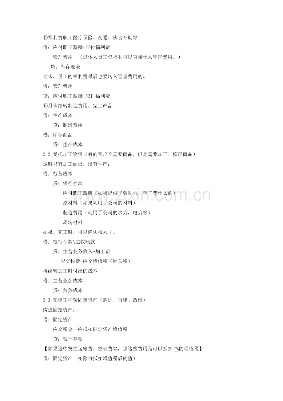 工业企业日常会计分录全收录.doc_第3页