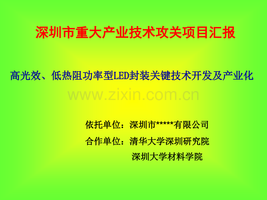 科研项目介绍深圳市重大产业项目技术攻关项目汇报.pptx_第1页