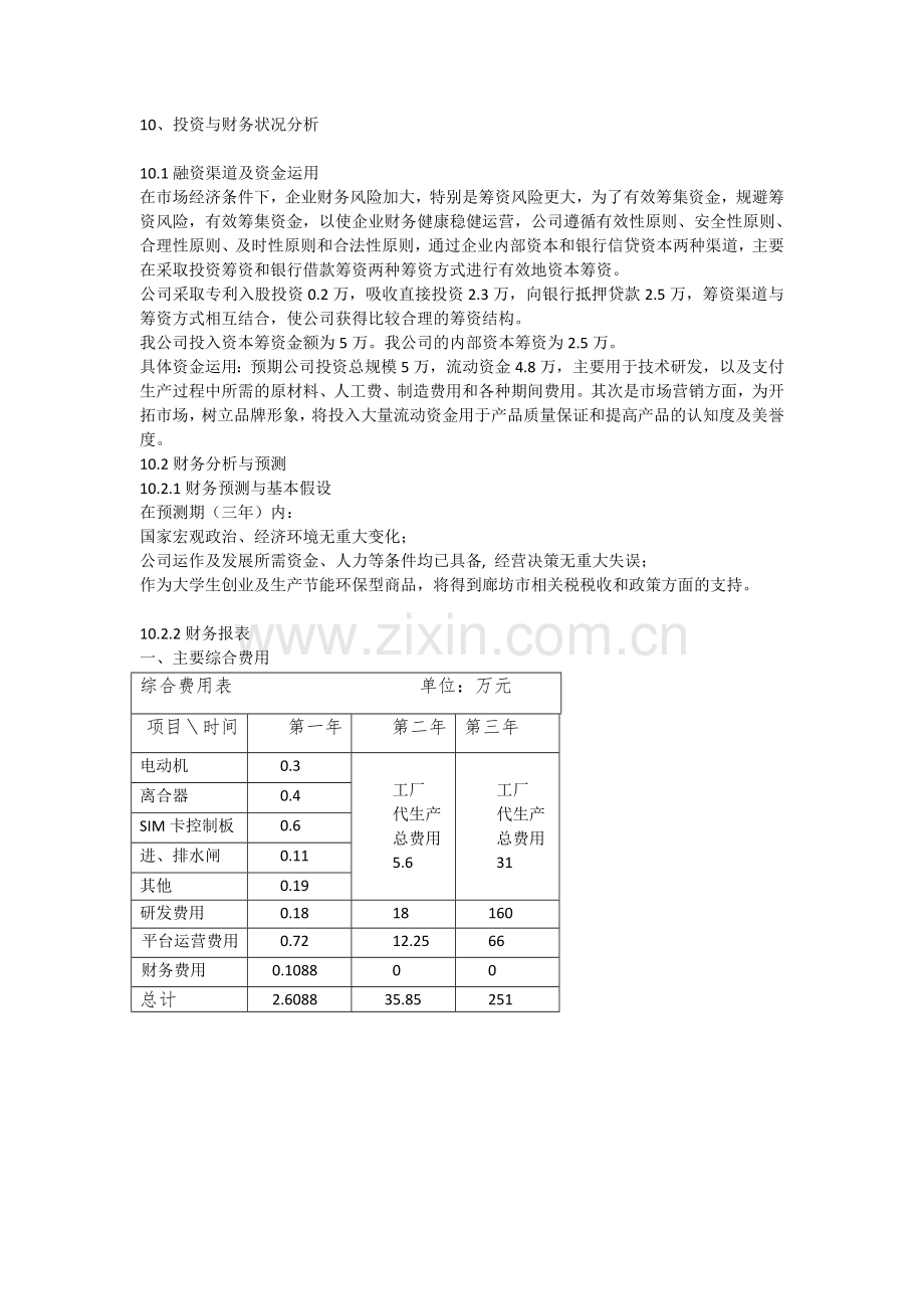 融资与财务状况分析样表.doc_第1页